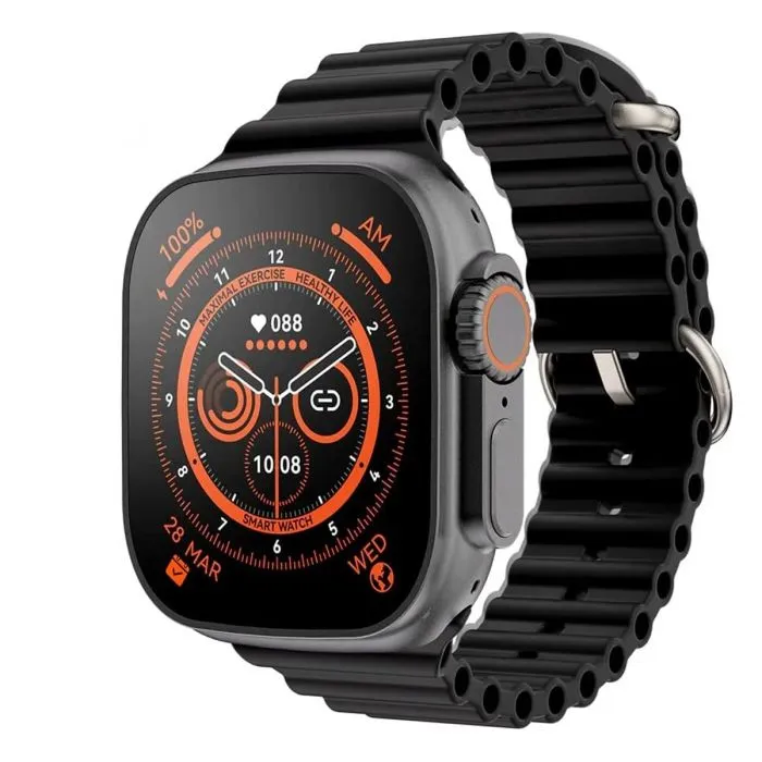 T900 Ultra 2 Full Touch Screen Smart Watch - Bluetooth Calls & Smart Features Heart Rate Monitor Large Display Upgraded VERSION