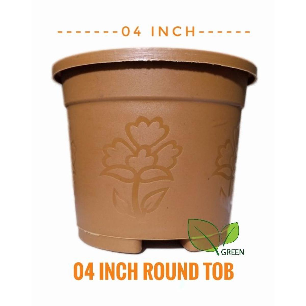 Tob 4 inch plastic 6 pieces round